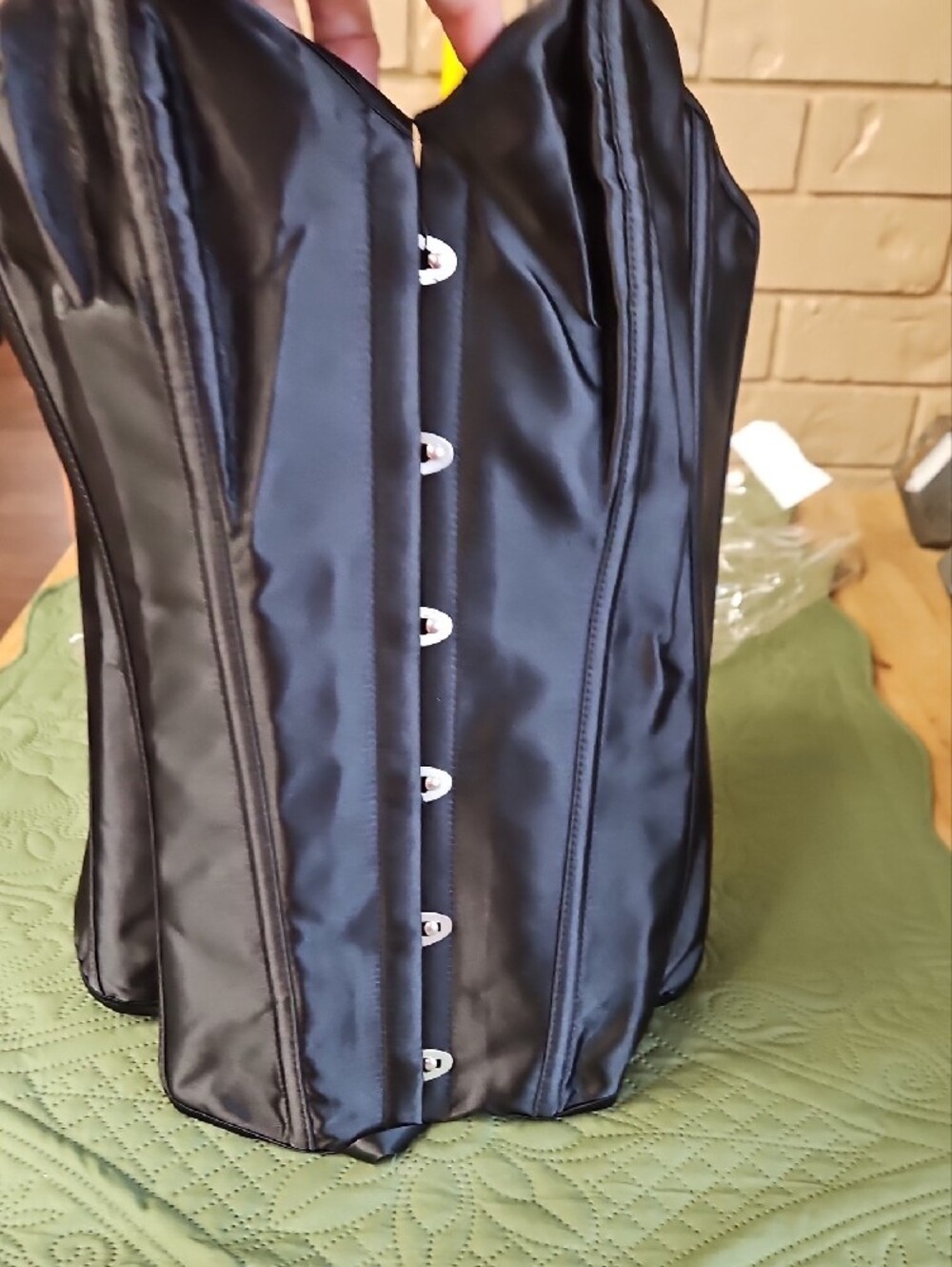 Black Satin Corset Top – Women Intimates & Sleepwear